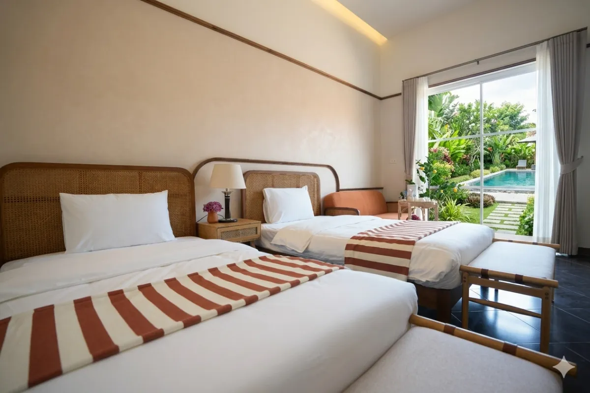 Twin Room with Pool View 0